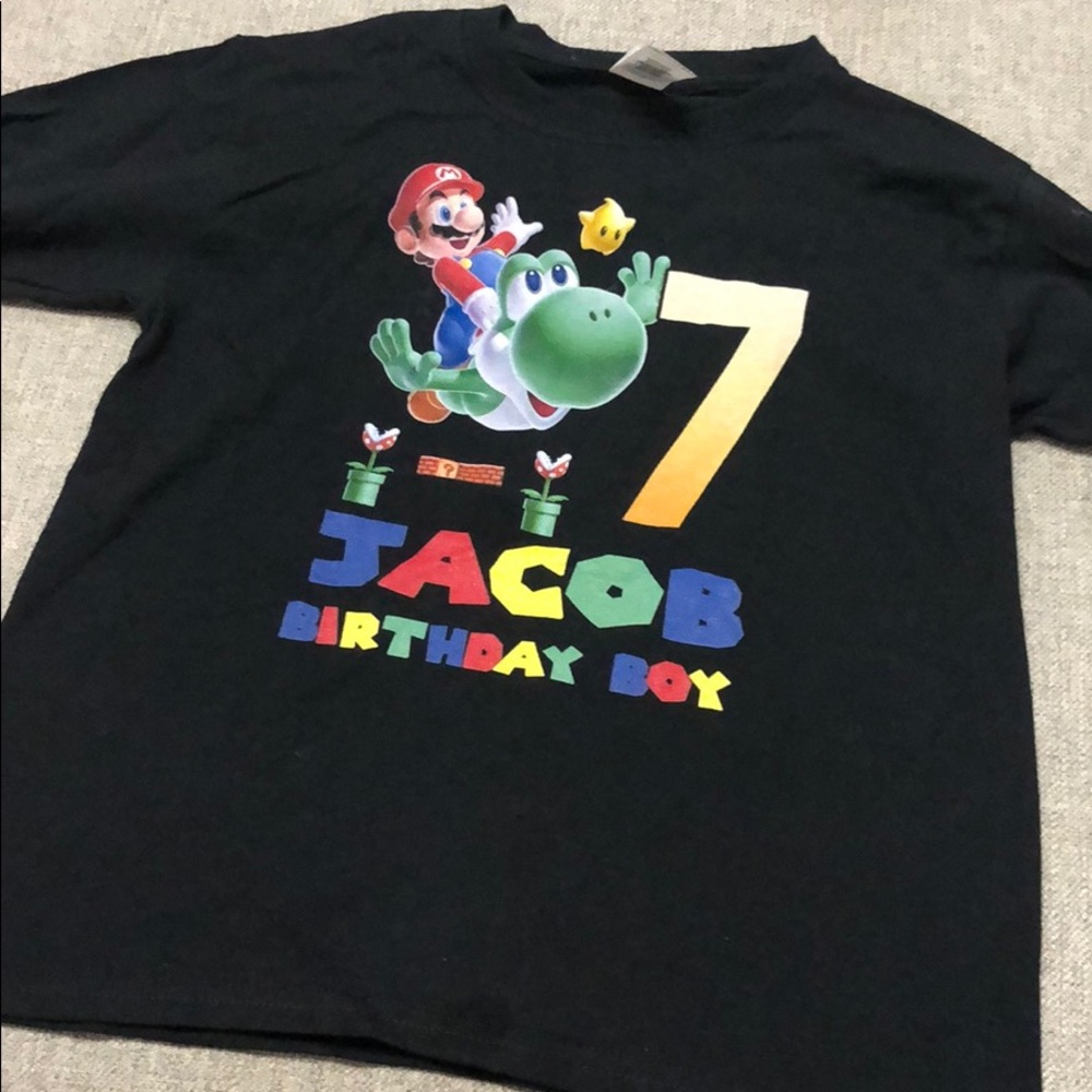 Mario birthday shirt
